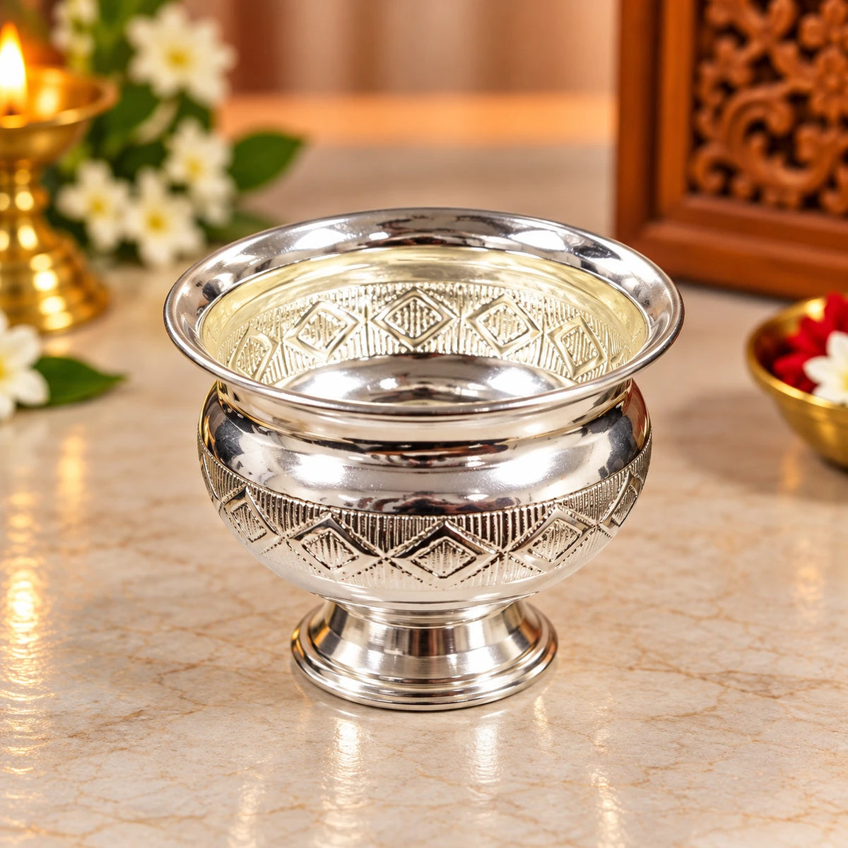 German Silver Sandal Bowl