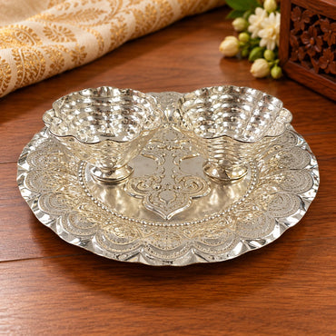 German Silver Kumkum Bowl
