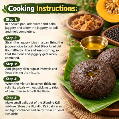 Karuppu Ulundhu Kali Mix - Black Urad Dal Pudding Mix