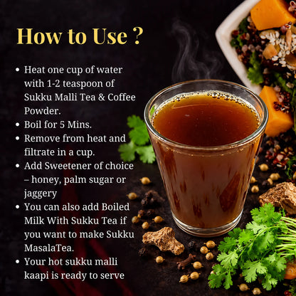 Sukku Malli Thippili Tea Coffee Powder