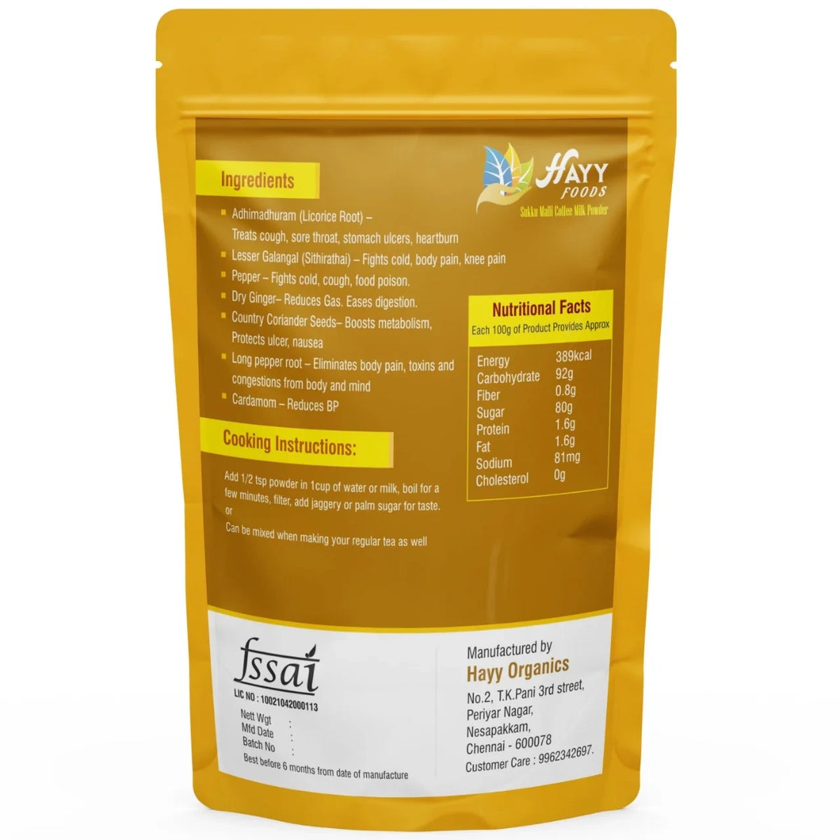 Sukku Malli Thippili Tea Coffee Powder