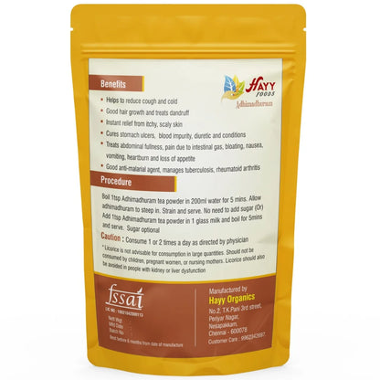 Adhimadhuram (Licorice root) tea Powder