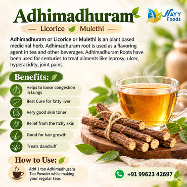 Adhimadhuram (Licorice root) tea Powder