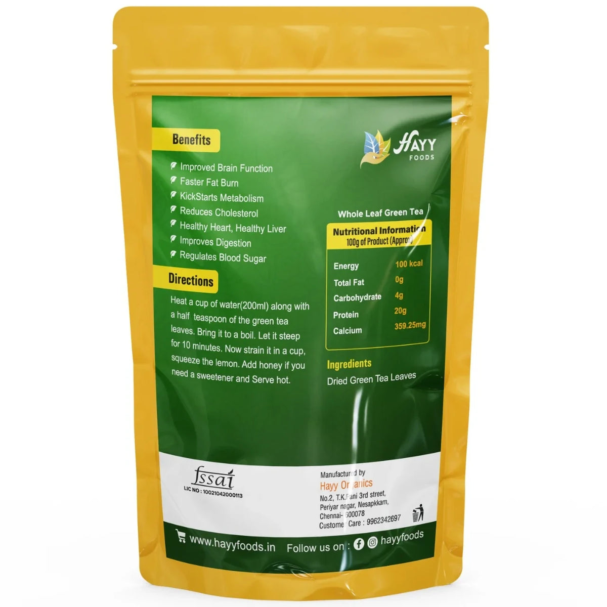 Whole Leaf Green Tea