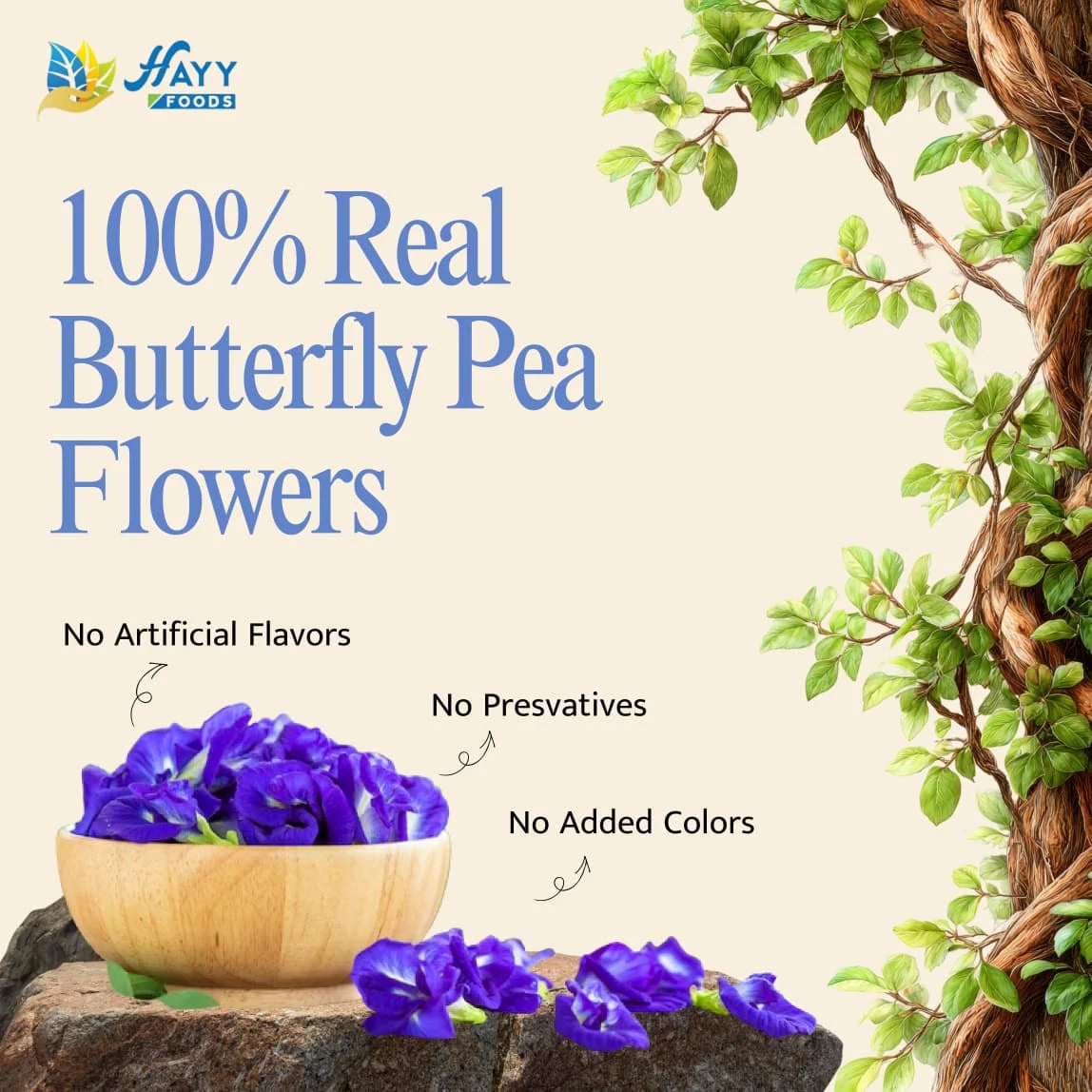 Butterfly Pea Flowers - Dried Sangu Poo Tea