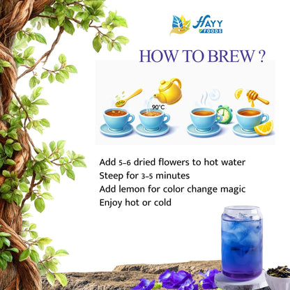 Butterfly Pea Flowers - Dried Sangu Poo Tea