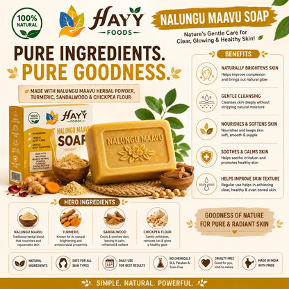 Nalangu Maavu Soap - 28 Herbs Herbal Bath Soap