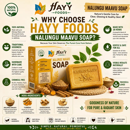 Nalangu Maavu Soap - 28 Herbs Herbal Bath Soap