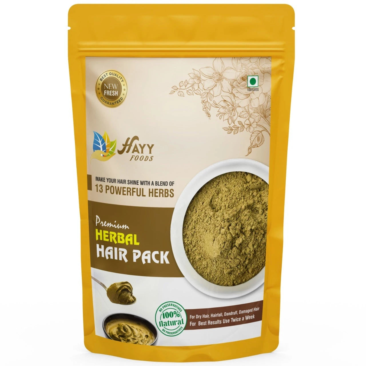 Herbal Hair Pack � Nourishing Weekly Treatment with Natural Herbs