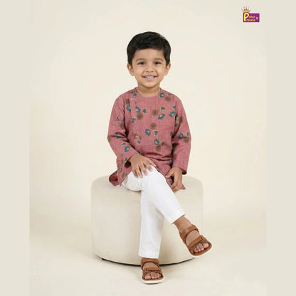 Boys Kurta Pajama in Dust Pink KP027