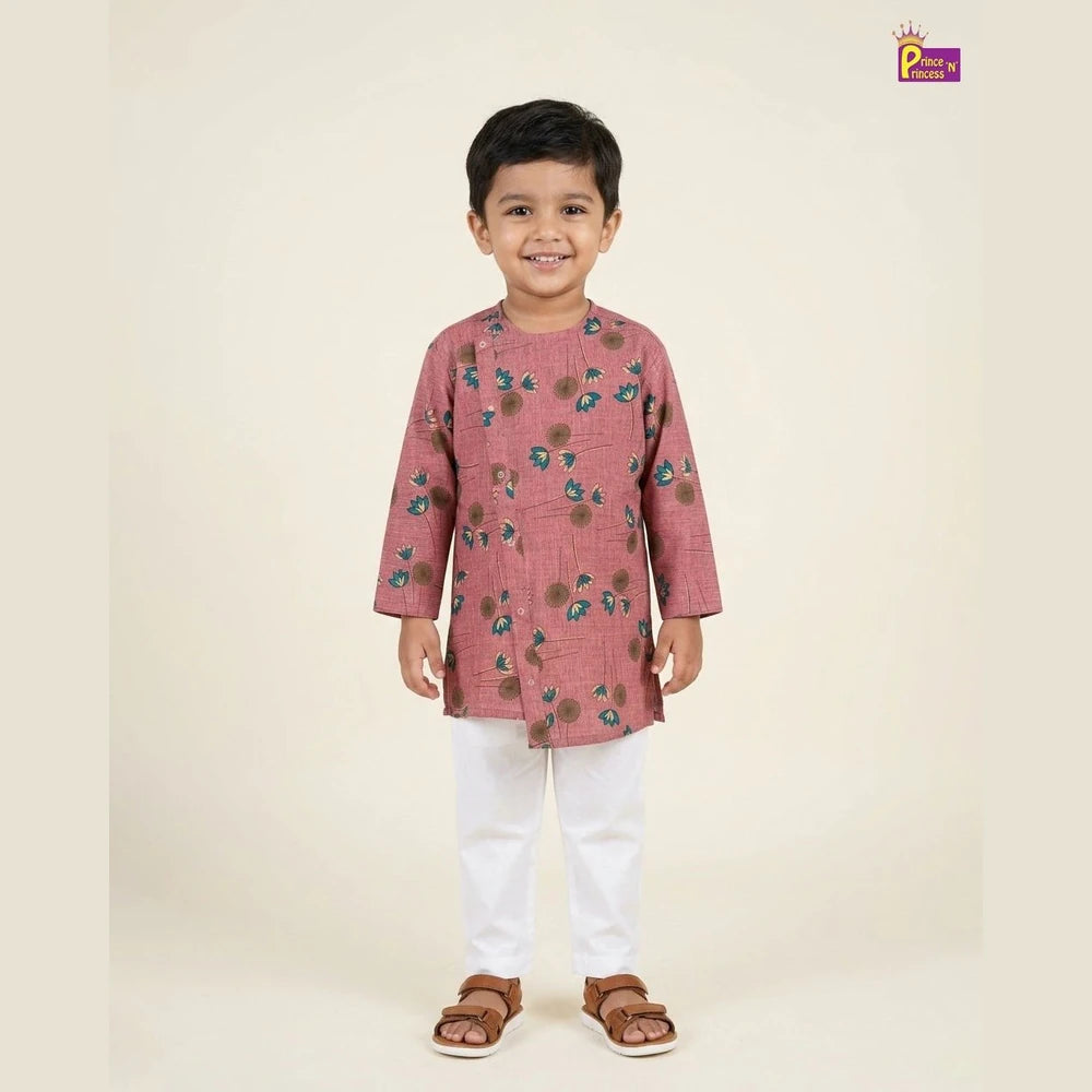 Boys Kurta Pajama in Dust Pink KP027