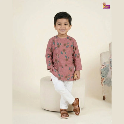 Boys Kurta Pajama in Dust Pink KP027