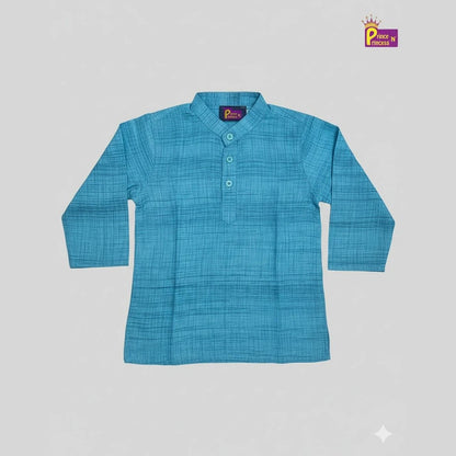 Boys Cotton Blue white kurta Pajama KP060