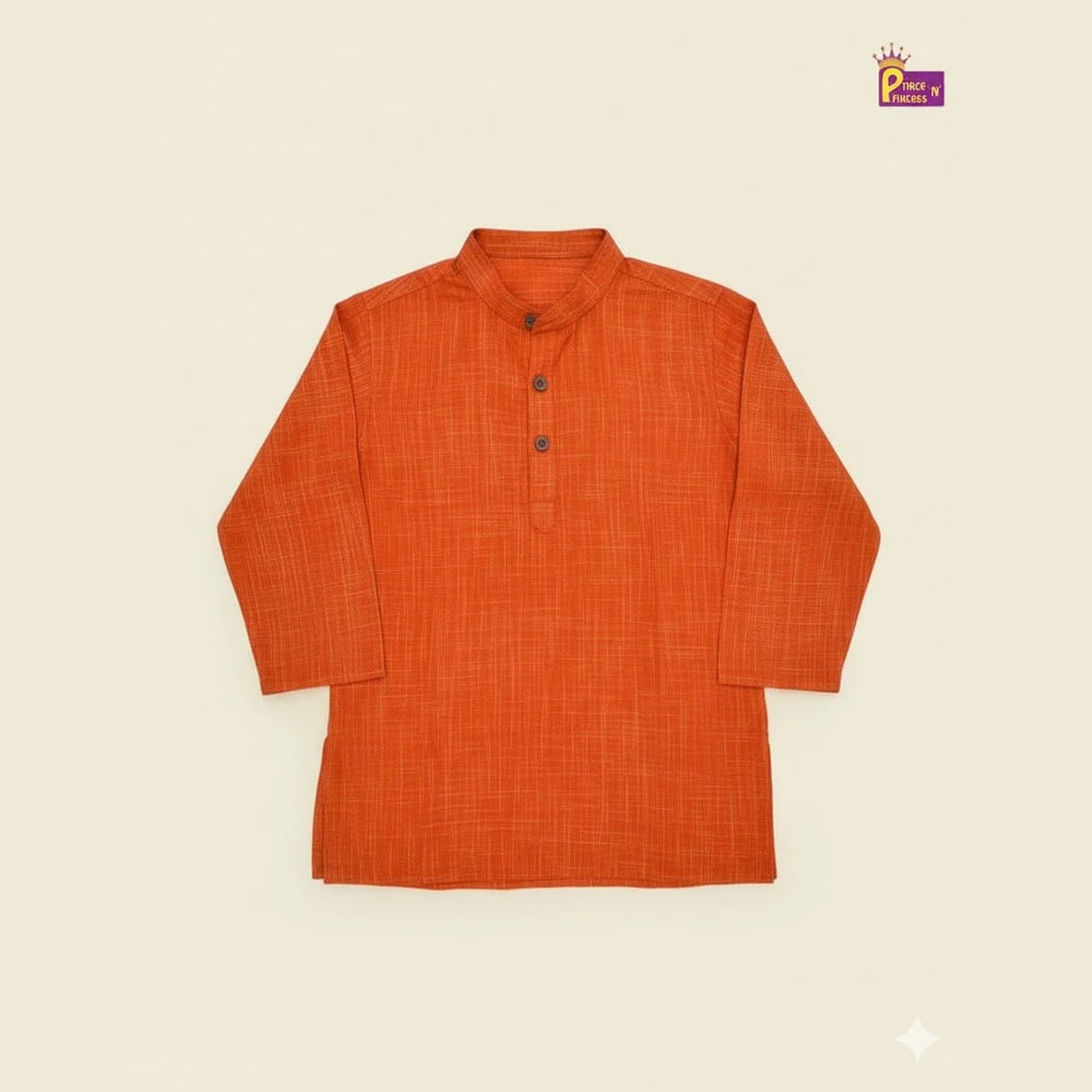 Boys Cotton Orange kurta Pajama KP055