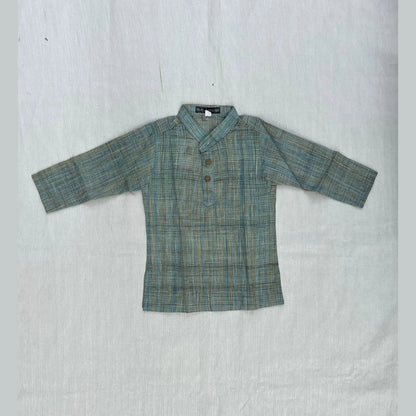 Boys Grey Kurta Pajama KP041