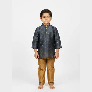 Boys Grey With Dark Sandal Kurta Pajama KP192
