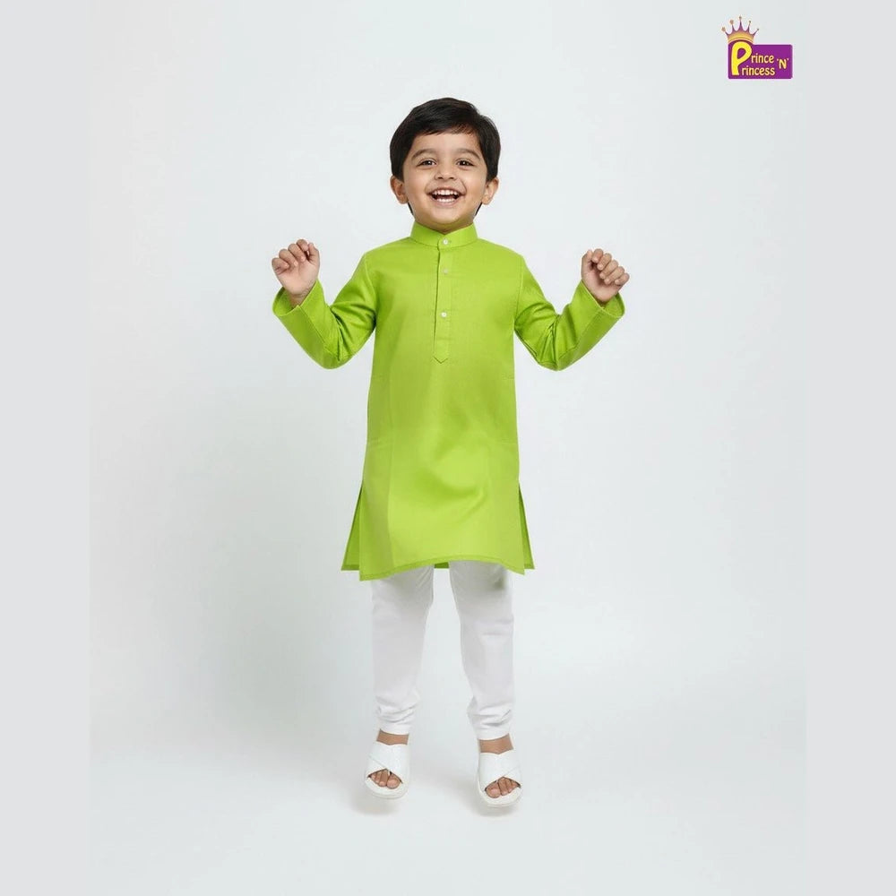 Boys Kurta Pajama in Green KP206