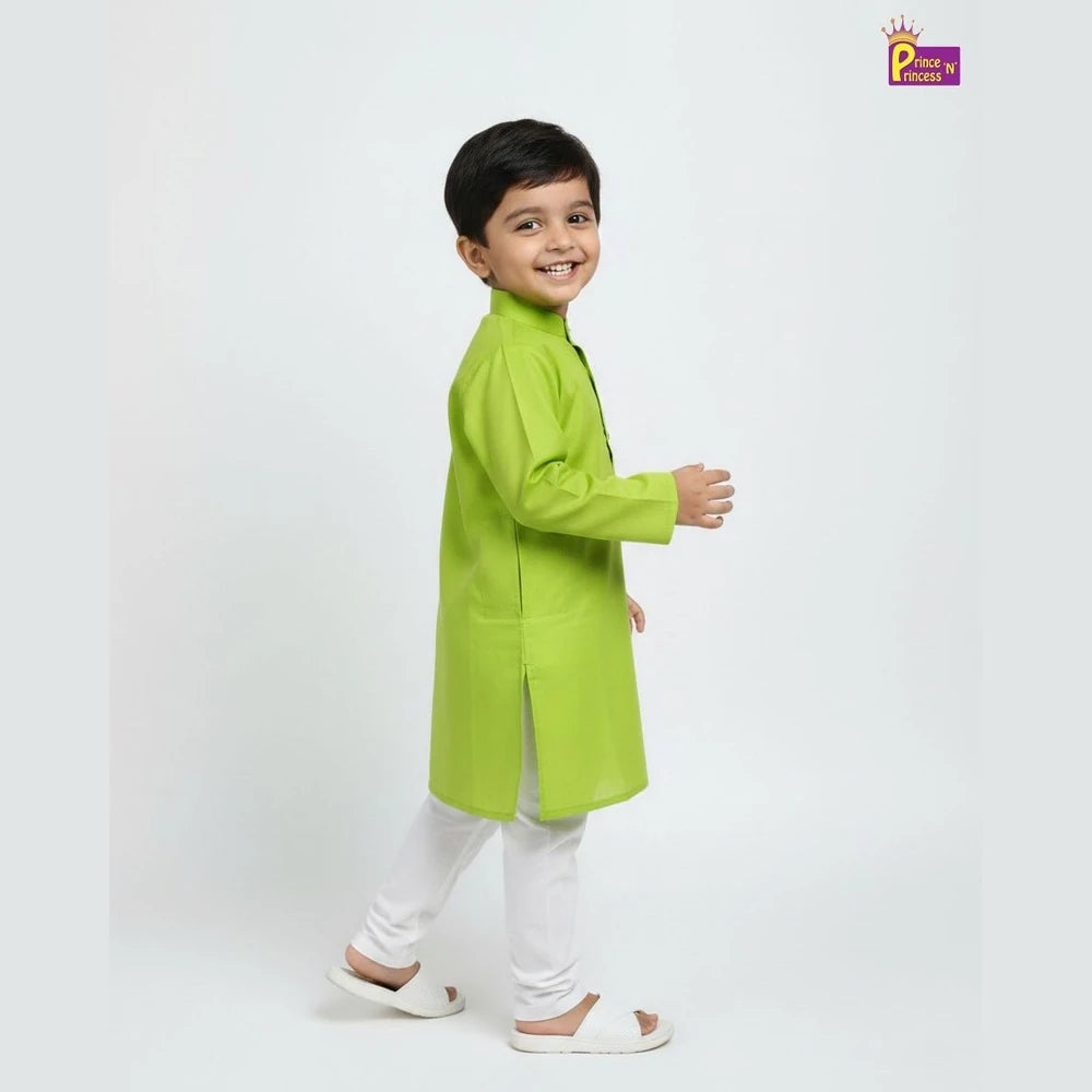 Boys Kurta Pajama in Green KP206