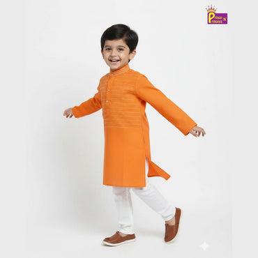 Boys Kurta Pajama in Orange KP205