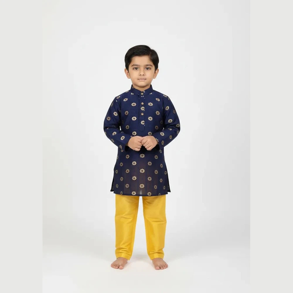 Boys Navy Kurta Pajama KP195