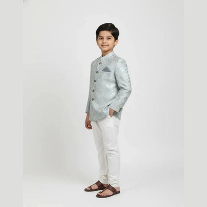 Boys Overcoat Sherwani in Blue KP155