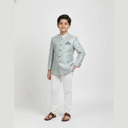 Boys Overcoat Sherwani in Blue KP155