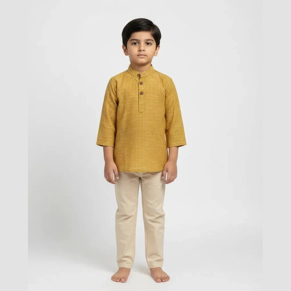 Boys Sandel With Strips Kurta Pajama KP201