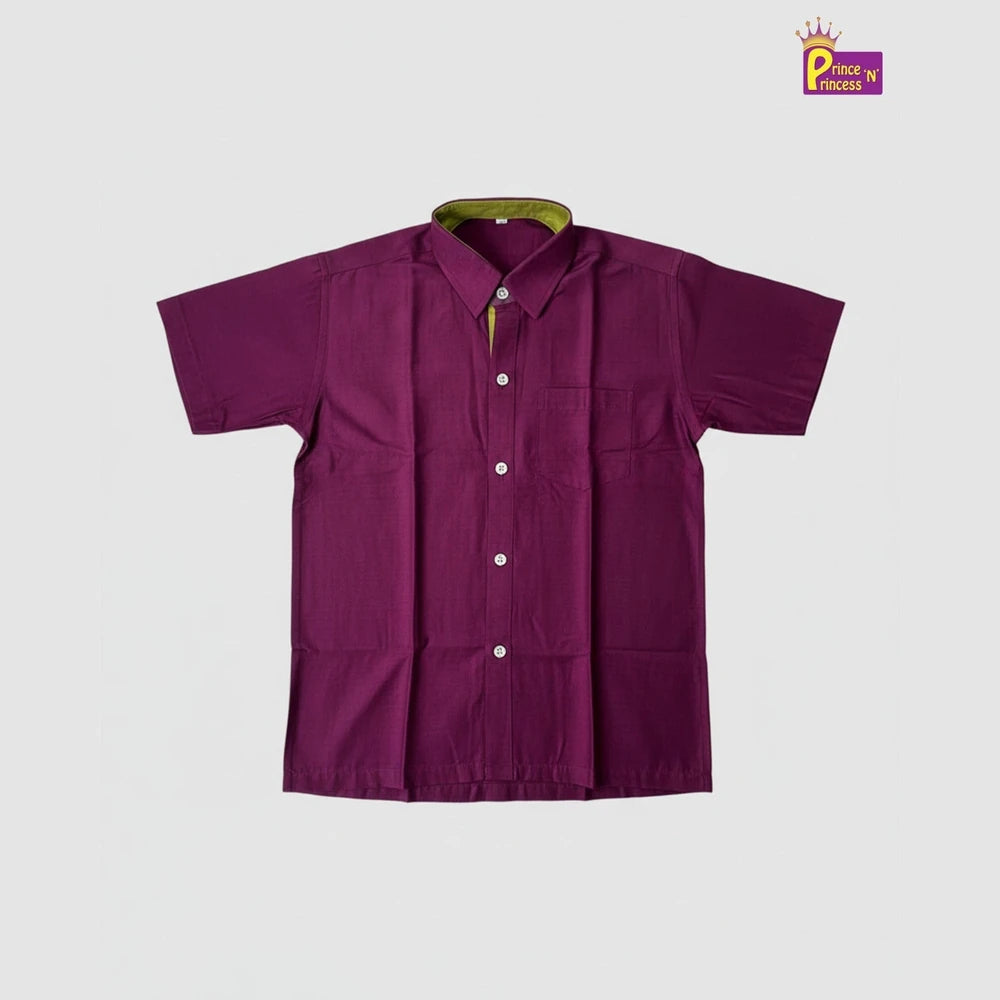 Boys South India Whine Shirt Dhoti SD108