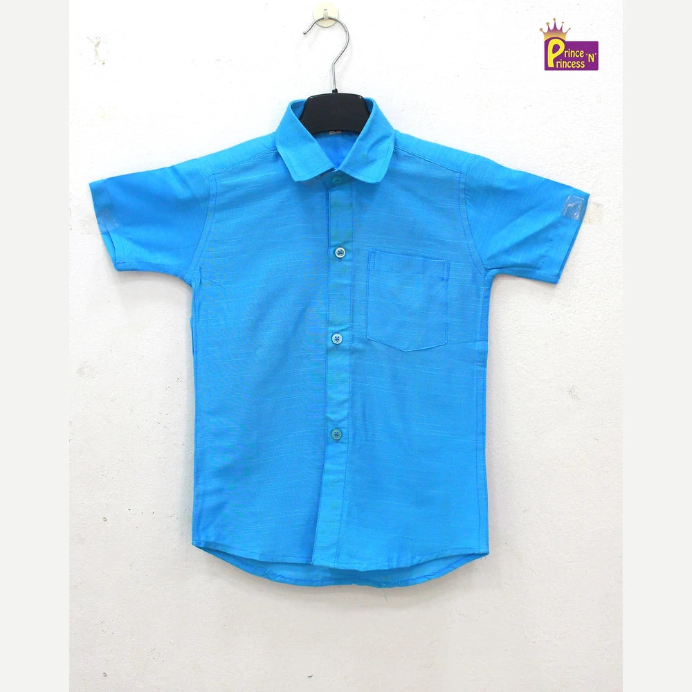 Boys South Sky Blue Shirt Dhoti SD010