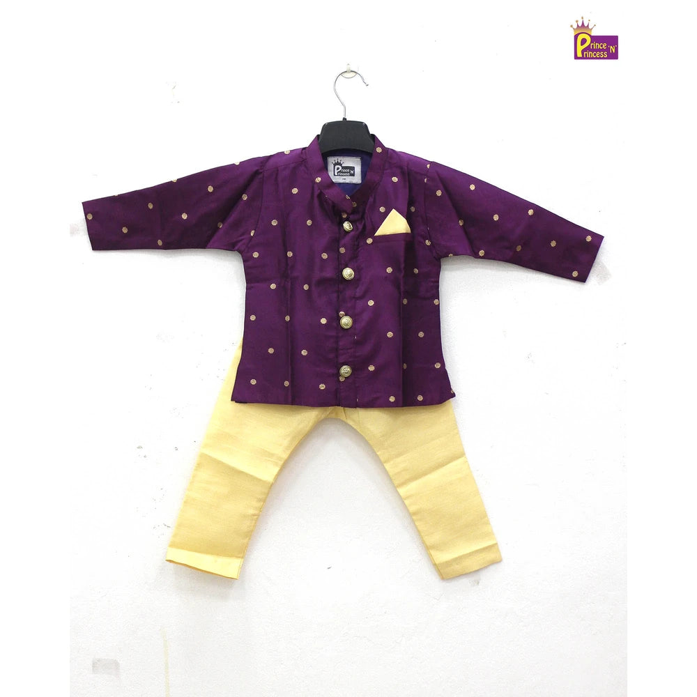 Boys Whine with Sandal Kurta Pajama KP148