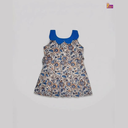 Girls Camric Cotton Knee Frock - Breathable Summer Dress for Kids CF400