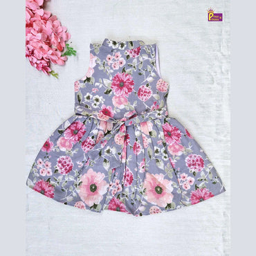 Kids Ash Cotton Frock CF361