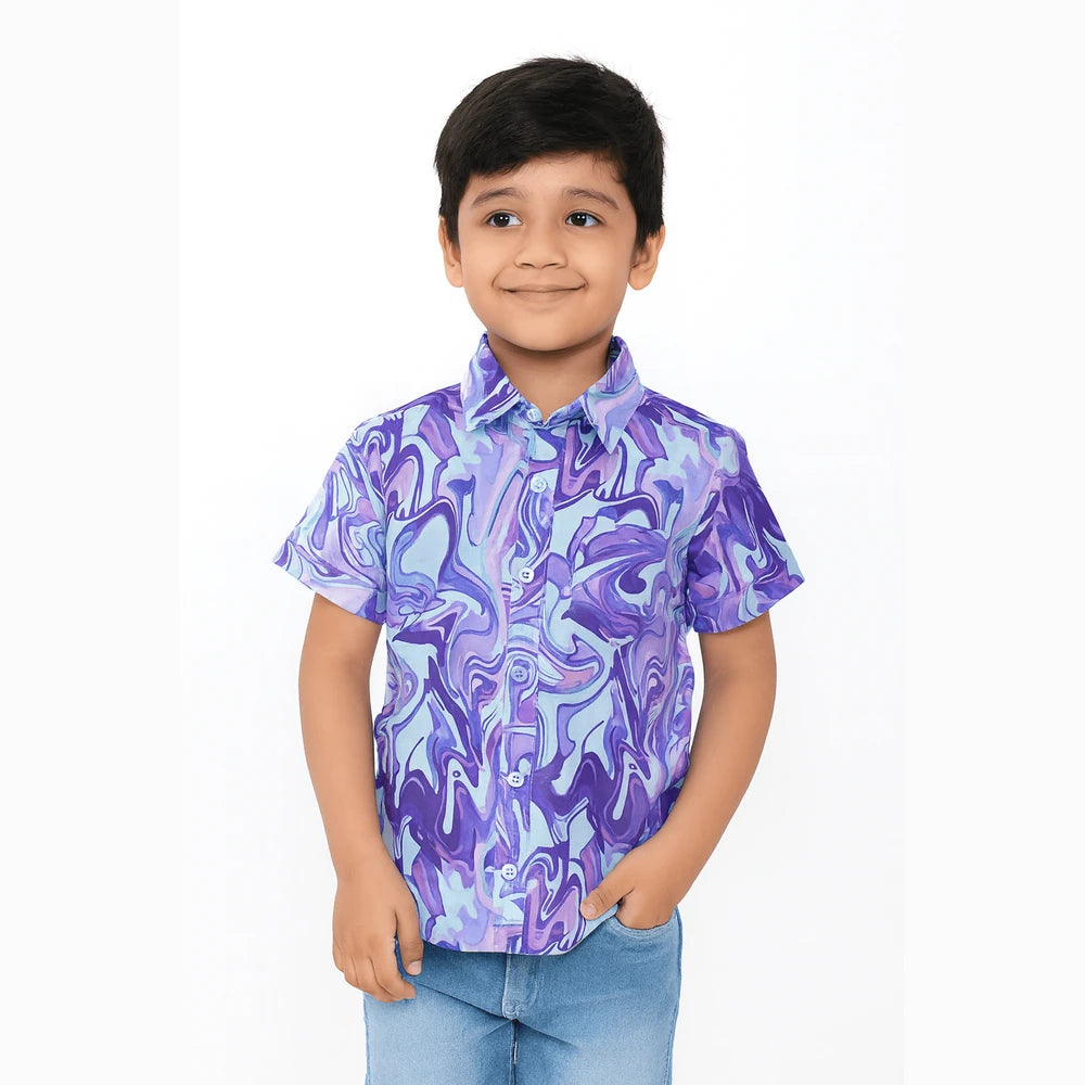 Kids Blue Trendy shirt ST210