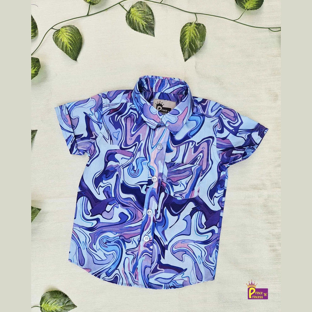 Kids Blue Trendy shirt ST210