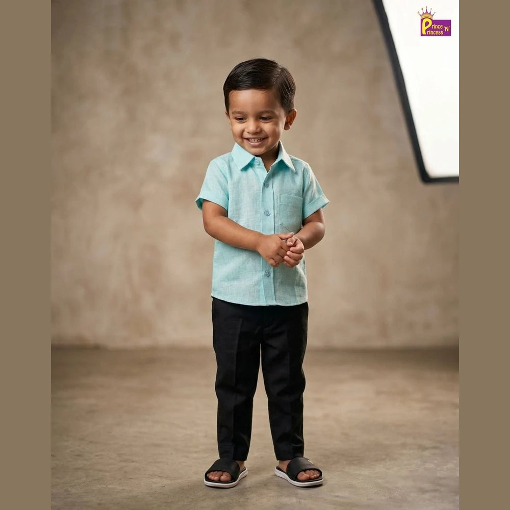 Kids Cotton Plain half Sleeve shirt ST072