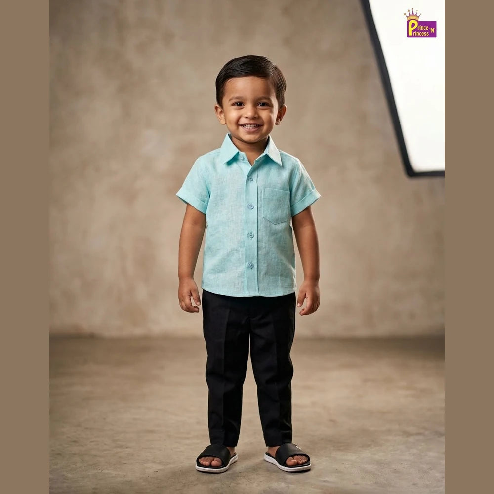 Kids Cotton Plain half Sleeve shirt ST072