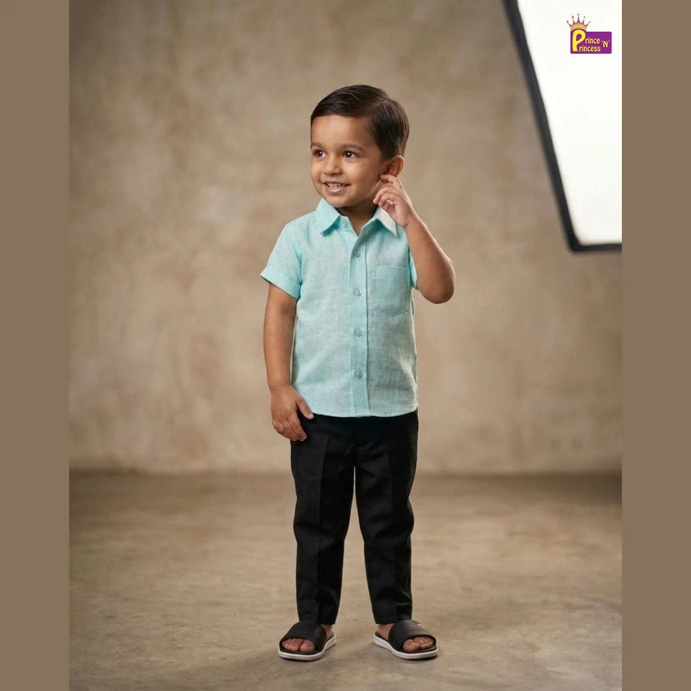 Kids Cotton Plain half Sleeve shirt ST072