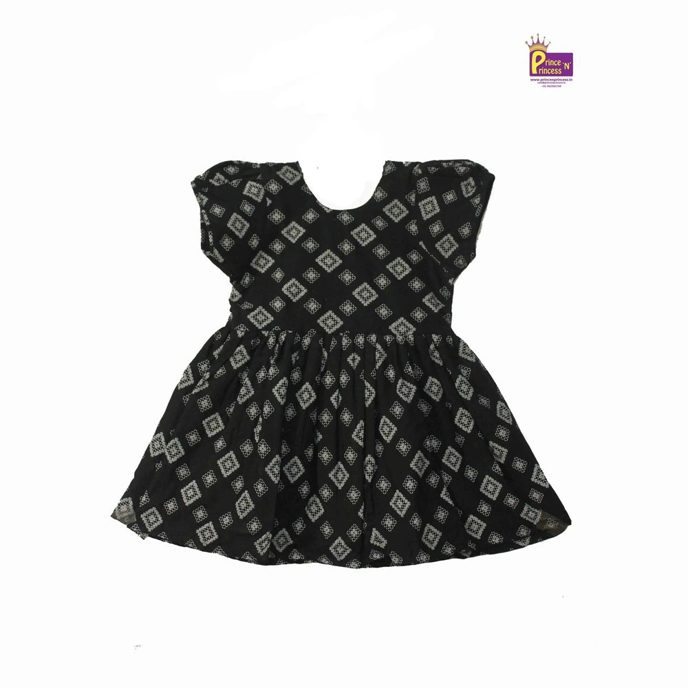 Kids Dark Peach Cotton Frock CF118