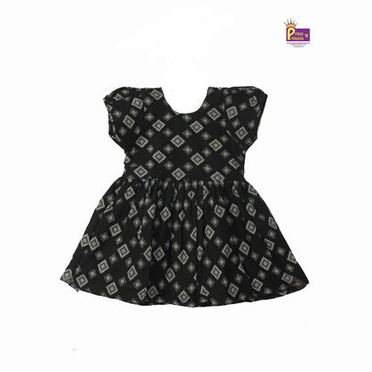 Kids Dark Peach Cotton Frock CF118