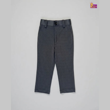 Kids Lycra Full Length Pant in Dark Grey PT025