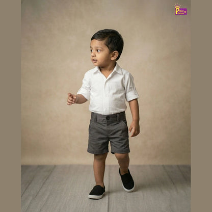 Kids Lycra Trousers in Dark Grey SH034