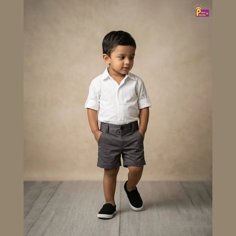 Kids Lycra Trousers in Dark Grey SH034