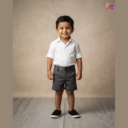 Kids Lycra Trousers in Dark Grey SH034