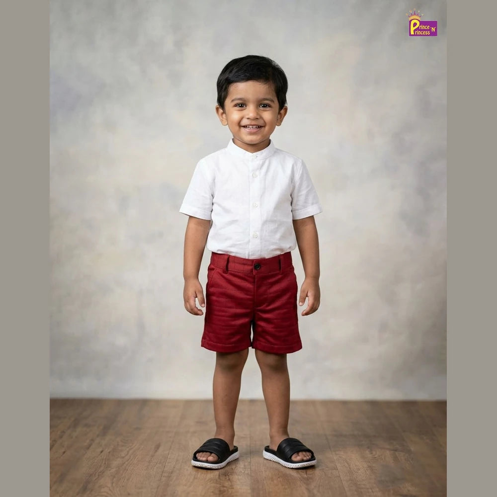 Kids Lycra Trousers in Maroon SH031