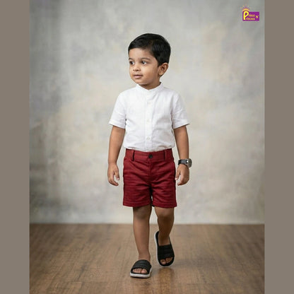 Kids Lycra Trousers in Maroon SH031