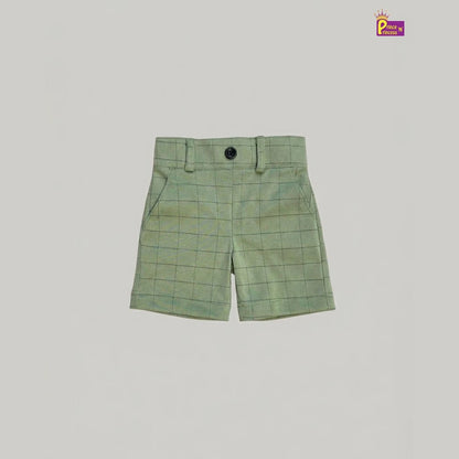 Kids Lycra Trousers in Pista Green SH036