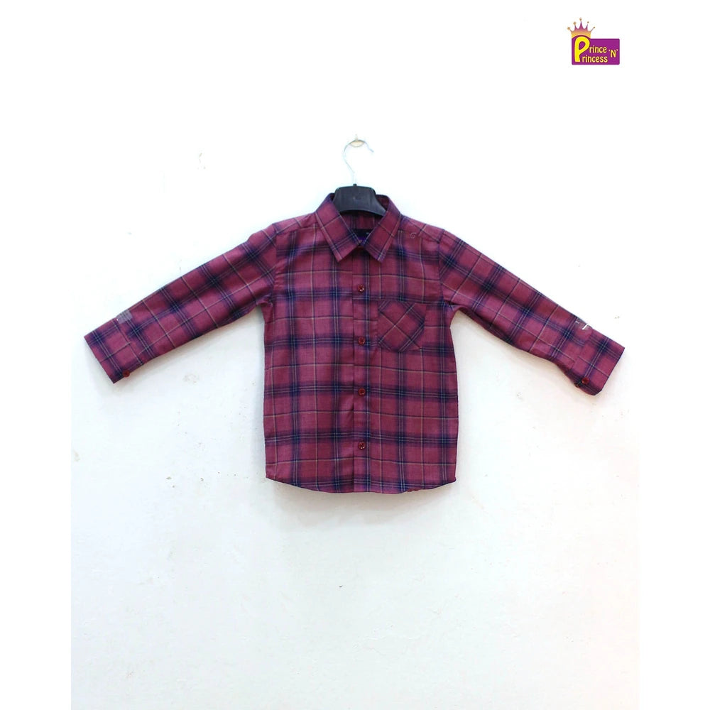 Kids Magenta Full Sleeve shirt ST135