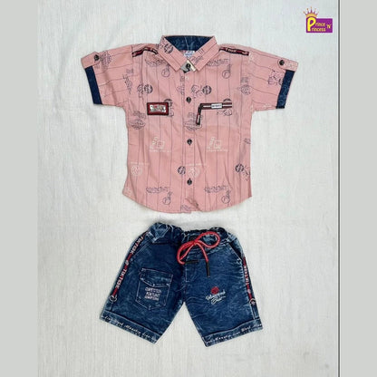 Kids Printed half Sleeve shirt ST216