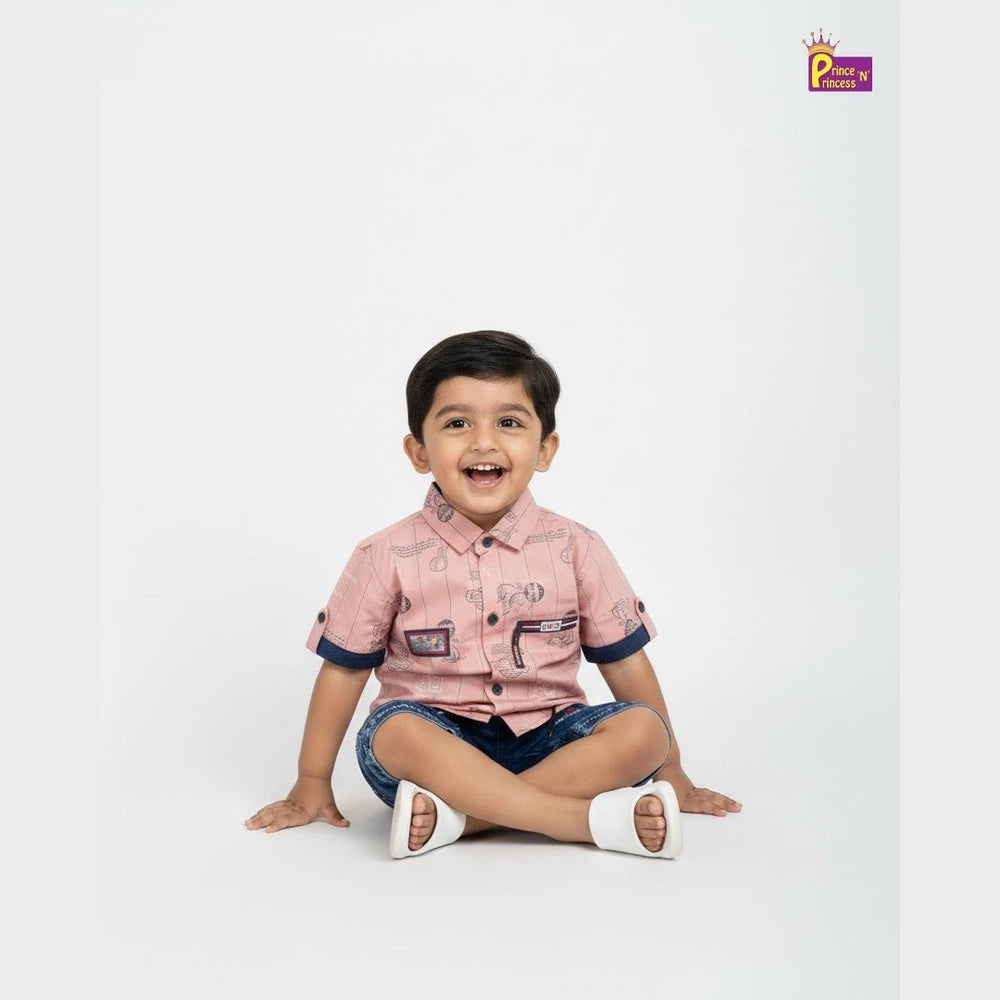 Kids Printed half Sleeve shirt ST216