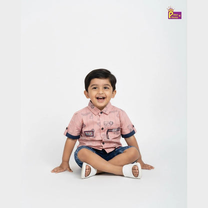 Kids Printed half Sleeve shirt ST216
